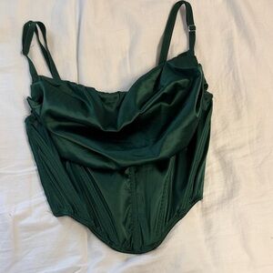 Urban Outfitters Emerald Green Corset Top